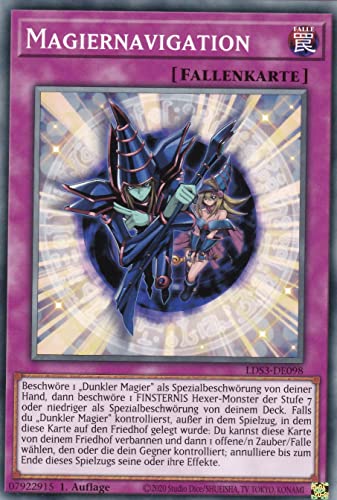 LDS3-DE098 - Magiernavigation - Common - 1. Auflage - Deutsch - Legendary Duelists: Season 3 - mit LMS Trading Fieldcenter-Karte Yugioh von LMS Trading