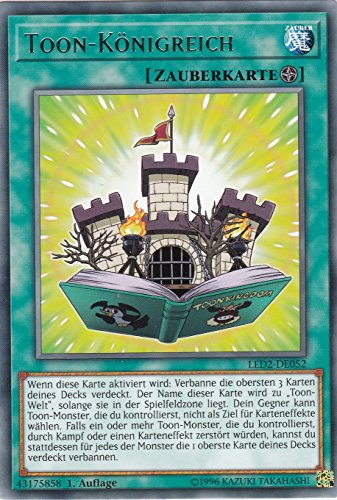 LED2-DE052 - Toon-Königreich - Rare - 1. Auflage - Deutsch - Legendary Duelists: Ancient Millennium - mit LMS Trading Fieldcenter-Karte Yugioh von LMS Trading