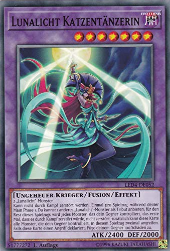 LED4-DE052 - Lunalicht Katzentänzerin - Common - 1. Auflage - Deutsch - Legendary Duelists: Sisters of The Rose - mit LMS Trading Fieldcenter-Karte Yugioh LED4-DE052 - Lunalicht Katzentänzerin - Common - 1. Auflage - Deutsch - Legendary Duelists: Sisters of The Rose - mit LMS Trading Fieldcenter-Karte Yugioh von LMS Trading