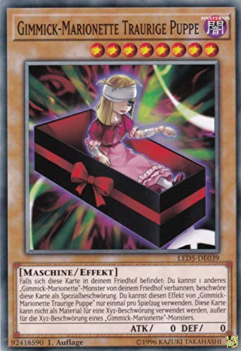 LED5-DE039 - Gimmick-Marionette Traurige Puppe - Common - Deutsch - Legendary Duelists: Immortal Destiny - mit LMS Trading Fieldcenter-Karte Yugioh von LMS Trading