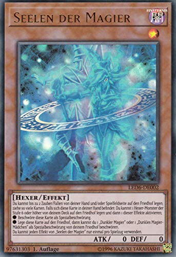 LED6-DE002 - Seelen der Magier - Ultra Rare - 1. Auflage - Deutsch - Legendary Duelist: Magical Hero - mit LMS Trading Fieldcenter-Karte Yugioh von LMS Trading