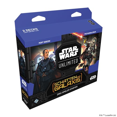 LMS Trading Star Wars: Unlimited - Schatten der Galaxis - Zwei Spieler Starter - Deutsch - Originalverpackt - Trading Card Game Grußkarte von LMS Trading