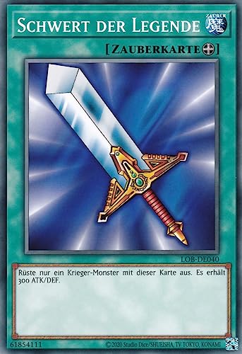 LOB-DE040 - Schwert der Legende - Common - Reprint - Deutsch - Legend of Blue Eyes White Dragon (25th Anniversary Edition) - mit LMS Trading Fieldcenter-Karte Yugioh von LMS Trading