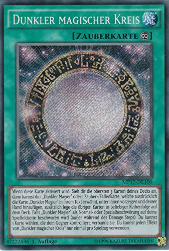 MP17-DE100 - Dunkler magischer Kreis - Secret Rare - 1. Auflage - DEUTSCH - 2017 Mega-Tin Mega Pack - mit LMS Trading Fieldcenter-Karte Yugioh von LMS Trading