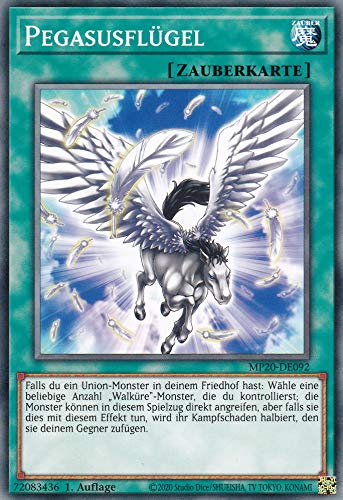 MP20-DE092 - Pegasusflügel - Common - Reprint - Deutsch - 2020 Tin of Lost Memories Mega Pack - mit LMS Trading Fieldcenter-Karte Yugioh von LMS Trading