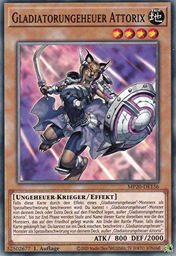 MP20-DE156 - Gladiatorungeheuer Attorix - Common - Reprint - Deutsch - 2020 Tin of Lost Memories Mega Pack - mit LMS Trading Fieldcenter-Karte Yugioh MP20-DE156 - Gladiatorungeheuer Attorix - Common - Reprint - Deutsch - 2020 Tin of Lost Memories Mega Pack - mit LMS Trading Fieldcenter-Karte Yugioh von LMS Trading
