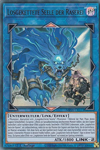 MP20-DE173 - Losgekettete Seele der Raserei - Ultra Rare - Reprint - Deutsch - 2020 Tin of Lost Memories Mega Pack - mit LMS Trading Fieldcenter-Karte Yugioh von LMS Trading