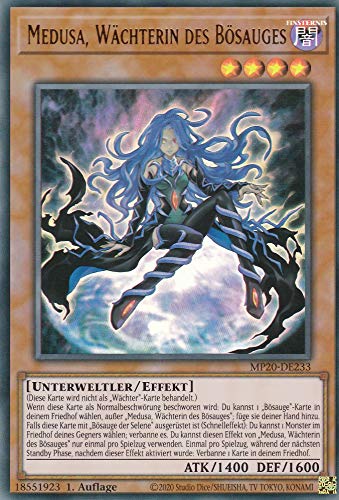 MP20-DE233 - Medusa, Wächterin des Bösauges - Ultra Rare - Reprint - Deutsch - 2020 Tin of Lost Memories Mega Pack - mit LMS Trading Fieldcenter-Karte Yugioh von LMS Trading