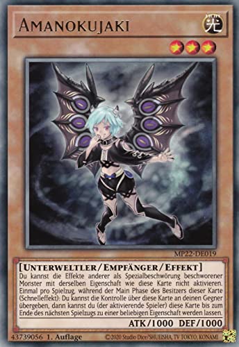 MP22-DE019 - Amanokujaki - Rare - 1. Auflage - Deutsch - Mega Tin 2022 - mit LMS Trading Fieldcenter-Karte Yugioh von LMS Trading