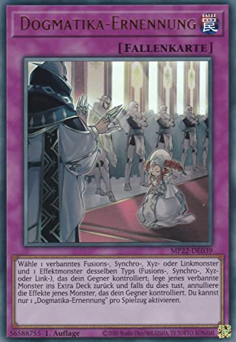 MP22-DE039 - Dogmatika-Ernennung - Ultra Rare - 1. Auflage - Deutsch - Mega Tin 2022 - mit LMS Trading Fieldcenter-Karte Yugioh von LMS Trading