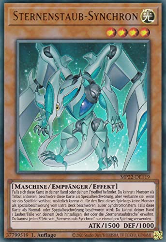 MP22-DE119 - Sternenstaub-Synchron - Ultra Rare - 1. Auflage - Deutsch - Mega Tin 2022 - mit LMS Trading Fieldcenter-Karte Yugioh von LMS Trading