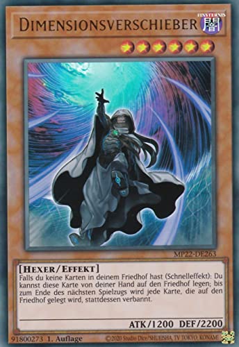 MP22-DE263 - Dimensionsverschieber - Ultra Rare - 1. Auflage - Deutsch - Mega Tin 2022 - mit LMS Trading Fieldcenter-Karte Yugioh von LMS Trading