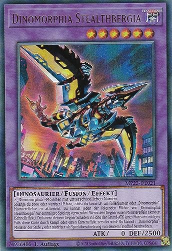 MP23-DE021 - Dinomorphia Stealthbergia - Ultra Rare - Deutsch - 1. Auflage - 25th Anniversary Tin: Dueling Heroes Mega Pack Einzelkarten - mit LMS Trading Fieldcenter-Karte von LMS Trading