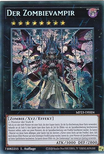 MP23-DE024 - Der Zombievampir - Secret Rare - Deutsch - 1. Auflage - 25th Anniversary Tin: Dueling Heroes Mega Pack Einzelkarten - mit LMS Trading Fieldcenter-Karte von LMS Trading