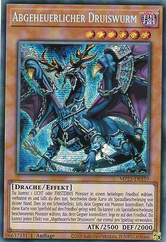 MP23-DE159 - Abgeheuerlicher Druiswurm - Secret Rare - Deutsch - 1. Auflage - 25th Anniversary Tin: Dueling Heroes Mega Pack Einzelkarten - mit LMS Trading Fieldcenter-Karte von LMS Trading