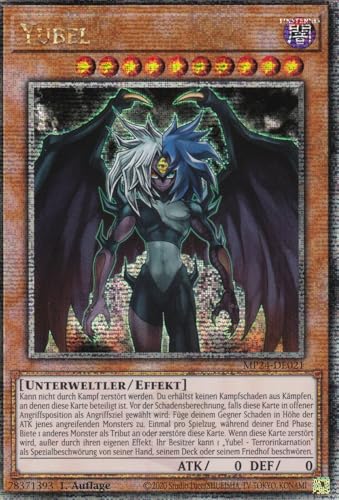 MP24-DE021 - Yubel - Quarter Century Secret Rare - Deutsch - 1. Auflage - 25th Anniversary Tin: Dueling Mirrores - mit LMS Trading Fieldcenter-Karte Yugioh von LMS Trading