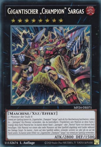 MP24-DE071 - Gigantischer „Champion“ Sargas - Secret Rare - Deutsch - 1. Auflage - 25th Anniversary Tin: Dueling Mirrores - mit LMS Trading Fieldcenter-Karte Yugioh MP24-DE071 - Gigantischer „Champion“ Sargas - Secret Rare - Deutsch - 1. Auflage - 25th Anniversary Tin: Dueling Mirrores - mit LMS Trading Fieldcenter-Karte Yugioh von LMS Trading