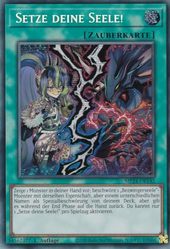 MP24-DE142 - Setze Deine Seele! - Secret Rare - Deutsch - 1. Auflage - 25th Anniversary Tin: Dueling Mirrores - mit LMS Trading Fieldcenter-Karte Yugioh von LMS Trading