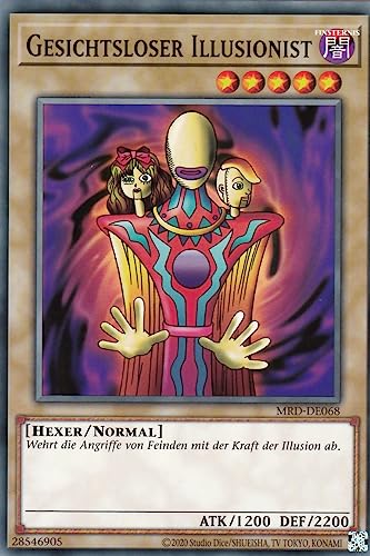 MRD-DE068 - Gesichtsloser Illusionist - Common - Reprint - Deutsch - Metal Raiders (25th Anniversary Edition) - mit LMS Trading Fieldcenter-Karte Yugioh von LMS Trading