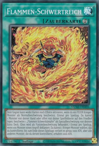 MZMI-DE006 - Flammen-Schwertreich - Super Rare - 1. Auflage - Super Rare - Maze of Millennia - mit LMS Trading Fieldcenter-Karte Yugioh MZMI-DE006 - Flammen-Schwertreich - Super Rare - 1. Auflage - Super Rare - Maze of Millennia - mit LMS Trading Fieldcenter-Karte Yugioh von LMS Trading