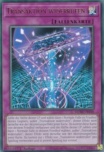 MZMI-DE038 - Transaktion Widerrufen - Ultra Rare - 1. Auflage - Ultra Rare - Maze of Millennia - mit LMS Trading Fieldcenter-Karte Yugioh von LMS Trading