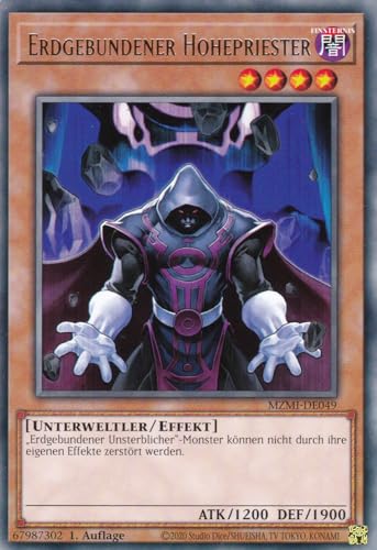 MZMI-DE049 - Erdgebundener Hohepriester - Rare - 1. Auflage - Rare - Maze of Millennia - mit LMS Trading Fieldcenter-Karte Yugioh von LMS Trading