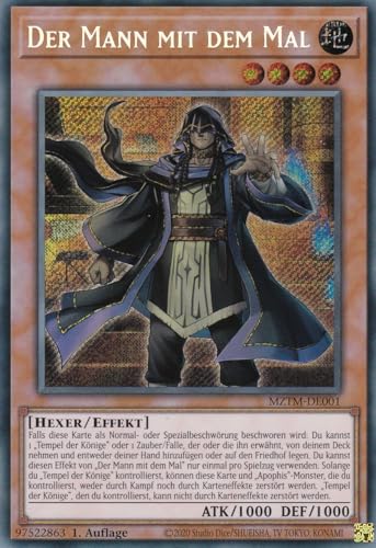 MZTM-DE001 - Der Mann mit dem Mal - Secret Rare - Deutsch - 1. Auflage - Maze of The Master - mit LMS Trading Fieldcenter-Karte Yugioh von LMS Trading