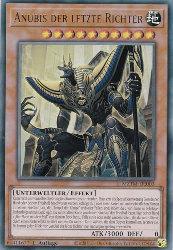 MZTM-DE003 - Anubis der letzte Richter - Ultra Rare - Deutsch - 1. Auflage - Maze of The Master - mit LMS Trading Fieldcenter-Karte Yugioh von LMS Trading