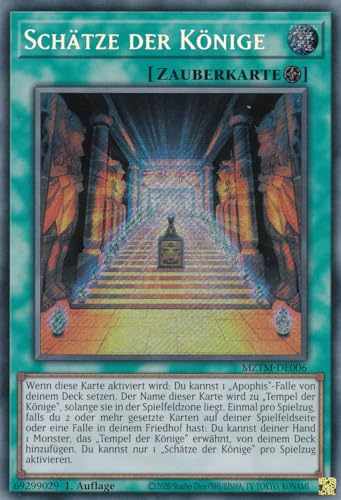 MZTM-DE006 - Schätze der Könige - Secret Rare - Deutsch - 1. Auflage - Maze of The Master - mit LMS Trading Fieldcenter-Karte Yugioh von LMS Trading