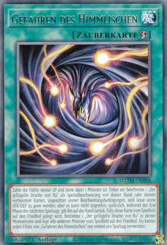 MZTM-DE008 - Gefahren des Himmlischen - Rare - Deutsch - 1. Auflage - Maze of The Master - mit LMS Trading Fieldcenter-Karte Yugioh von LMS Trading