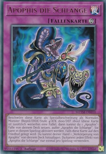 MZTM-DE010 - Apophis die Schlange - Ultra Rare - Deutsch - 1. Auflage - Maze of The Master - mit LMS Trading Fieldcenter-Karte Yugioh von LMS Trading