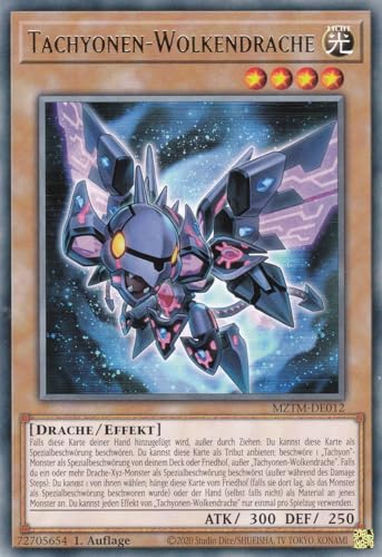 MZTM-DE012 - Tachyonen Wolkendrache - Rare - Deutsch - 1. Auflage - Maze of The Master - mit LMS Trading Fieldcenter-Karte Yugioh von LMS Trading