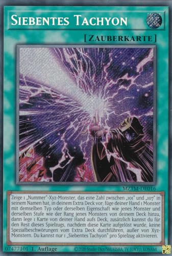 MZTM-DE016 - Siebentes Tachyon - Secret Rare - Deutsch - 1. Auflage - Maze of The Master - mit LMS Trading Fieldcenter-Karte Yugioh von LMS Trading