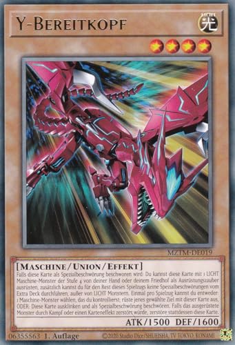 MZTM-DE019 - Y Bereitkopf - Rare - Deutsch - 1. Auflage - Maze of The Master - mit LMS Trading Fieldcenter-Karte Yugioh von LMS Trading