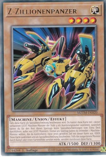 MZTM-DE020 - Z Zillionenpanzer - Rare - Deutsch - 1. Auflage - Maze of The Master - mit LMS Trading Fieldcenter-Karte Yugioh von LMS Trading