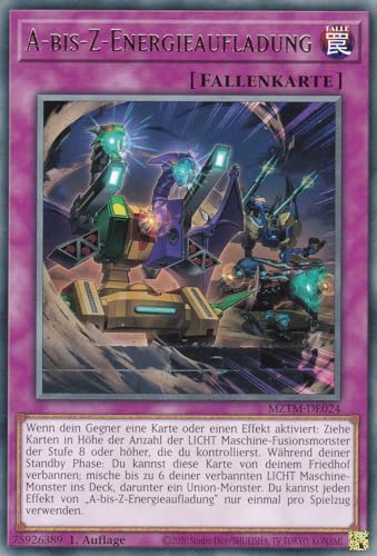 MZTM-DE024 - A bis Z Energieaufladung - Rare - Deutsch - 1. Auflage - Maze of The Master - mit LMS Trading Fieldcenter-Karte Yugioh von LMS Trading