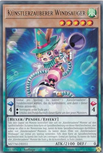 MZTM-DE051 - Künstlerzauberer Windsauger - Rare - Deutsch - 1. Auflage - Maze of The Master - mit LMS Trading Fieldcenter-Karte Yugioh von LMS Trading