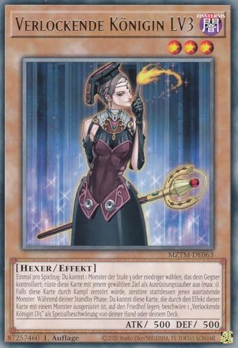 MZTM-DE063 - Verlockende Königin LV3 - Rare - Deutsch - 1. Auflage - Maze of The Master - mit LMS Trading Fieldcenter-Karte Yugioh von LMS Trading