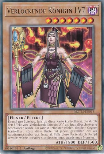 MZTM-DE065 - Verlockende Königin LV7 - Rare - Deutsch - 1. Auflage - Maze of The Master - mit LMS Trading Fieldcenter-Karte Yugioh von LMS Trading