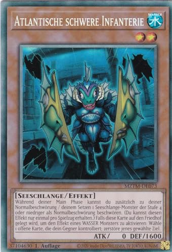 MZTM-DE073 - Atlantische schwere Infanterie (V.2) - Collector Rare - Deutsch - 1. Auflage - Maze of The Master - mit LMS Trading Fieldcenter-Karte Yugioh von LMS Trading