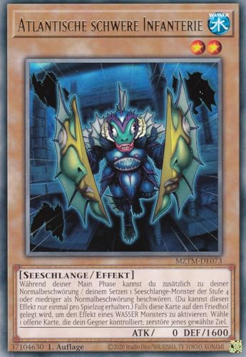 MZTM-DE073 - Atlantische schwere Infanterie - Rare - Deutsch - 1. Auflage - Maze of The Master - mit LMS Trading Fieldcenter-Karte Yugioh von LMS Trading