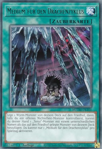 MZTM-DE101 - Medium für den Drachenzyklus - Rare - Deutsch - 1. Auflage - Maze of The Master - mit LMS Trading Fieldcenter-Karte Yugioh von LMS Trading