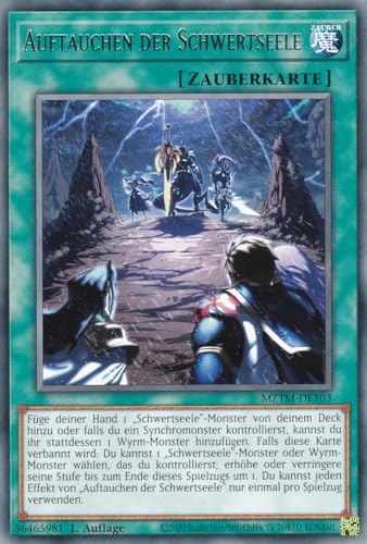 MZTM-DE103 - Auftauchen der Schwertseele - Rare - Deutsch - 1. Auflage - Maze of The Master - mit LMS Trading Fieldcenter-Karte Yugioh von LMS Trading