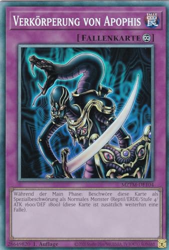 MZTM-DE104 - Verkörperung von Apophis (V.2) - Collector Rare - Deutsch - 1. Auflage - Maze of The Master - mit LMS Trading Fieldcenter-Karte Yugioh von LMS Trading