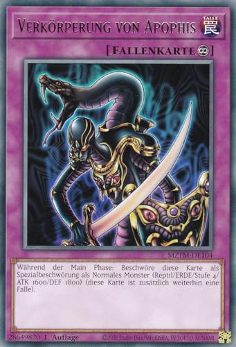 MZTM-DE104 - Verkörperung von Apophis - Rare - Deutsch - 1. Auflage - Maze of The Master - mit LMS Trading Fieldcenter-Karte Yugioh von LMS Trading