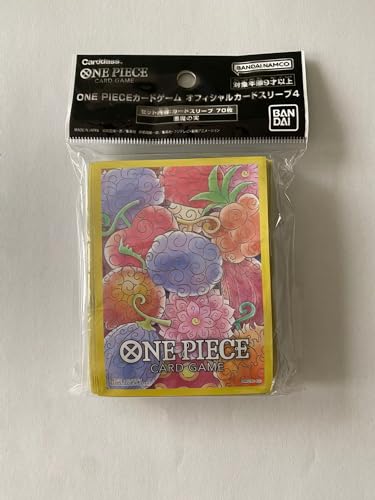 One Piece Card Game - 70 Schutzhüllen - Sleeves - Teufelsfrucht/Devilfruit Motiv - Originalverpackt - Offziell für One Piece TCG mit LMS Trading Grußkarte von LMS Trading