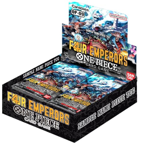 LMS Trading One Piece Card Game - The Four Emperors (The New Emperor) - OP09 - Display (24 Booster Packs) - Englisch - Originalverpackt Grußkarte von LMS Trading