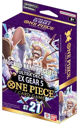 One Piece Card Game - Ultra Deck EX Gear 5 - ST21 - Starter Deck - Englisch - mit LMS Trading Grußkarte - Vorbestellung von LMS Trading