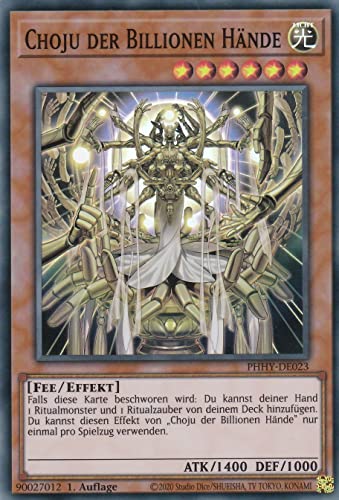 PHHY-DE023 - Choju der Billionen Hände - Super Rare - 1. Auflage - Deutsch - Photon Hypernova - mit LMS Trading Fieldcenter-Karte Yugioh von LMS Trading