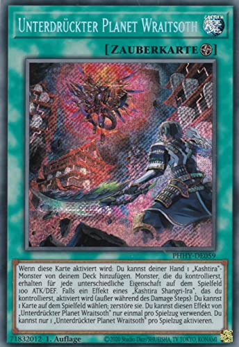 PHHY-DE059 - Unterdrückter Planet Wraitsoth - Secret Rare - 1. Auflage - Deutsch - Photon Hypernova - mit LMS Trading Fieldcenter-Karte Yugioh von LMS Trading